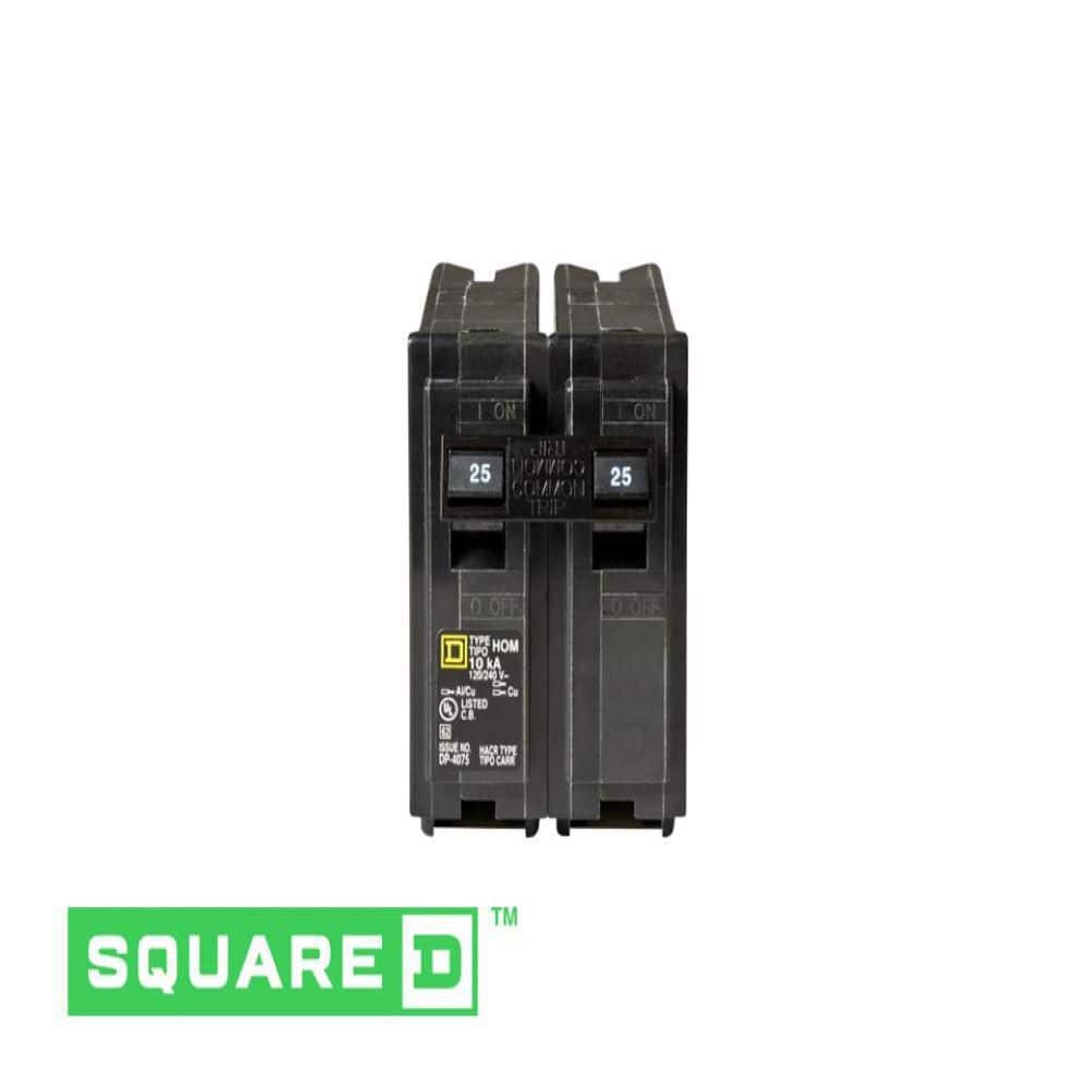 Square D Homeline 25 Amp 2-Pole Circuit Breaker(HOM225CP)