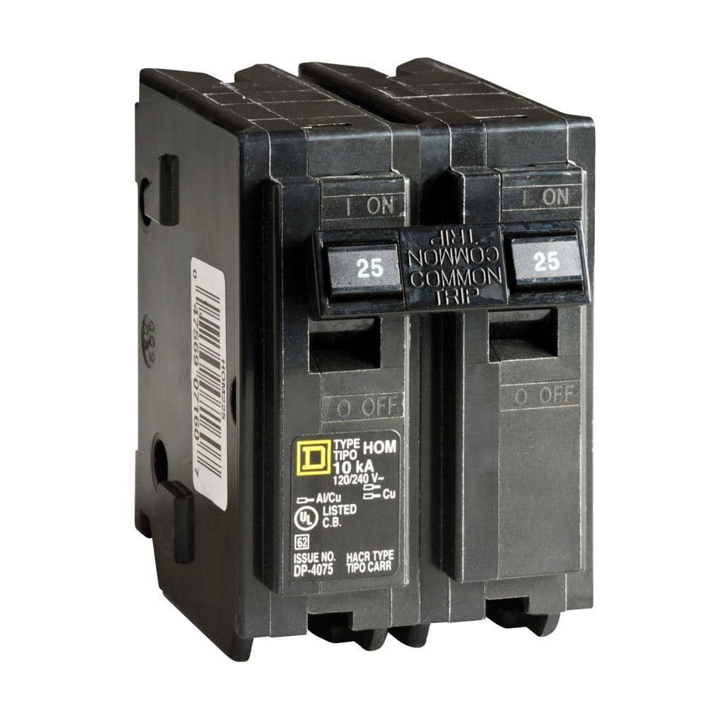 Square D Homeline 25 Amp 2-Pole Circuit Breaker(HOM225CP)