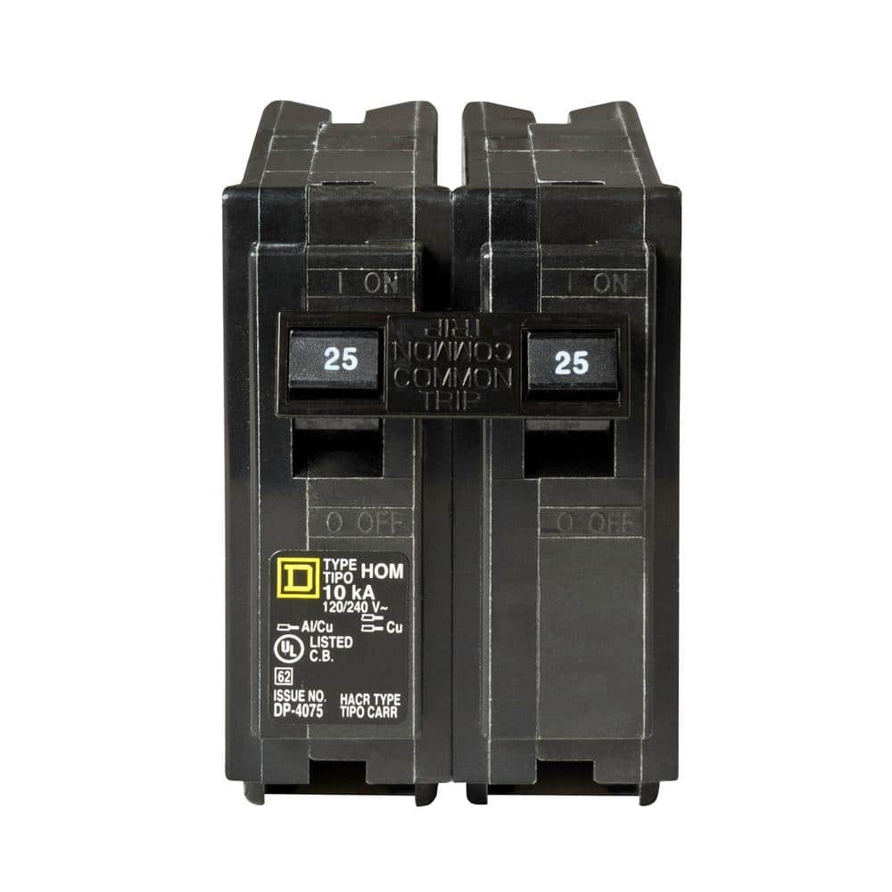 Square D Homeline 25 Amp 2-Pole Circuit Breaker(HOM225CP)