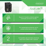Square D Homeline 40 Amp 2-Pole Circuit Breaker(HOM240CP)