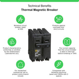 Square D Homeline 40 Amp 2-Pole Circuit Breaker(HOM240CP)
