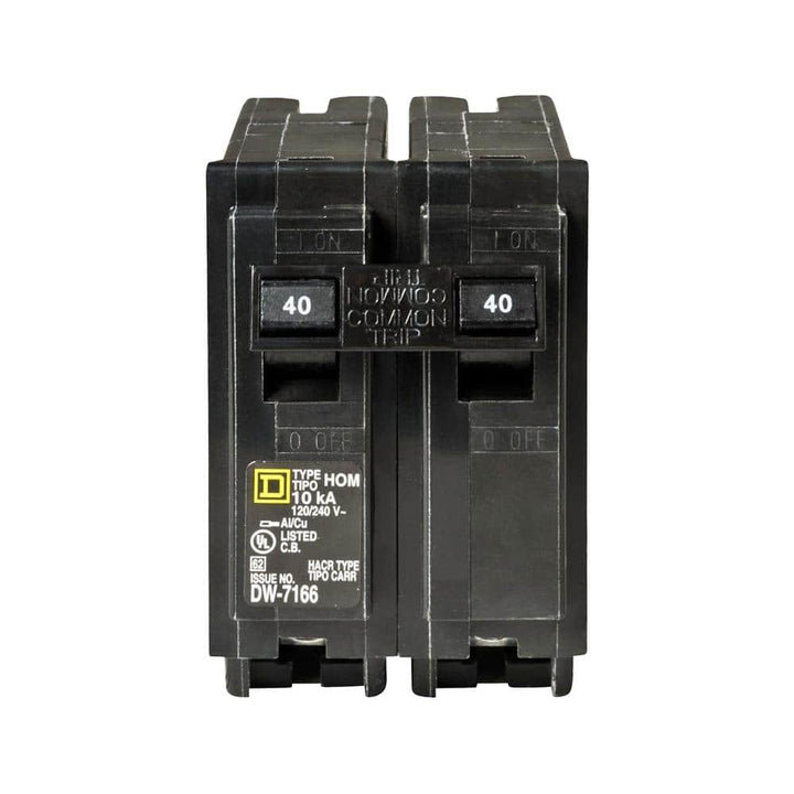 Square D Homeline 40 Amp 2-Pole Circuit Breaker (3-Pack)