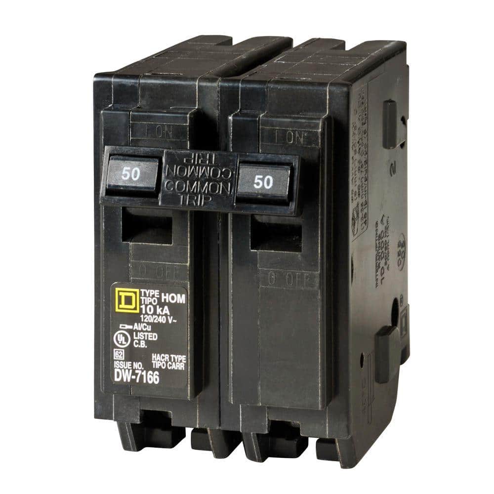 Square D Homeline 50 Amp 2-Pole Circuit Breaker(HOM250CP)