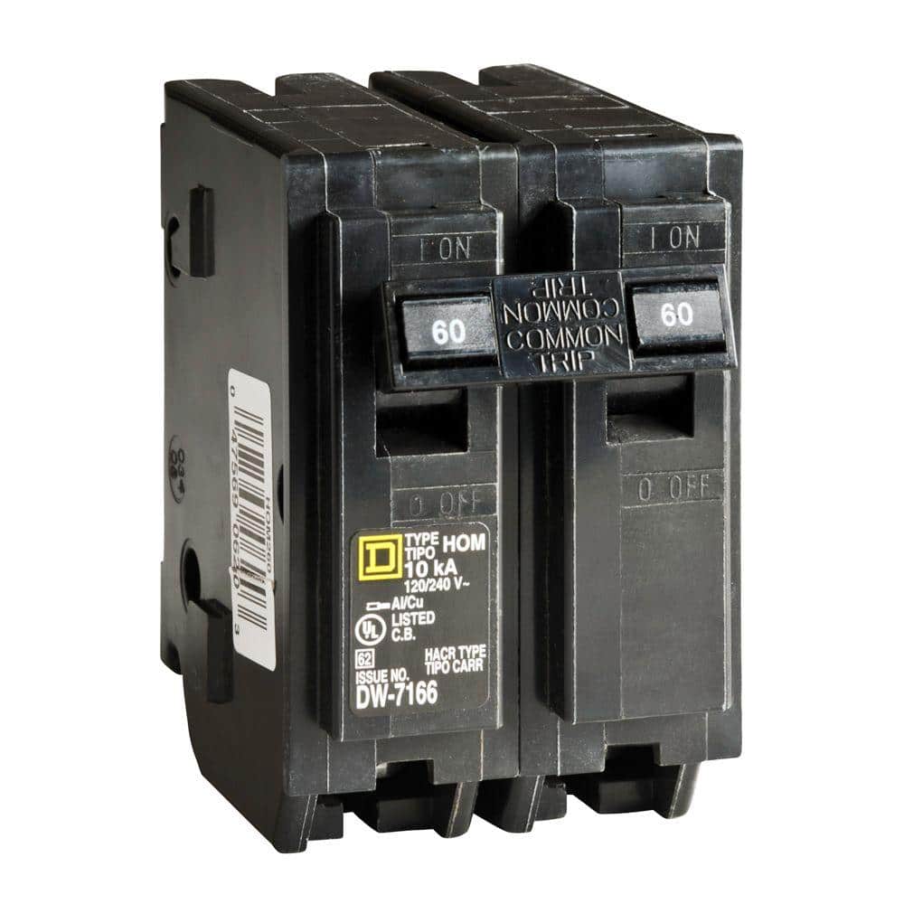 Square D Homeline 60 Amp 2-Pole Circuit Breaker(HOM260CP)