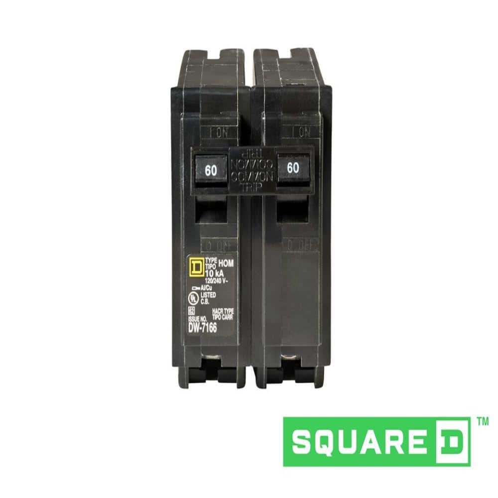 Square D Homeline 60 Amp 2-Pole Circuit Breaker(HOM260CP)
