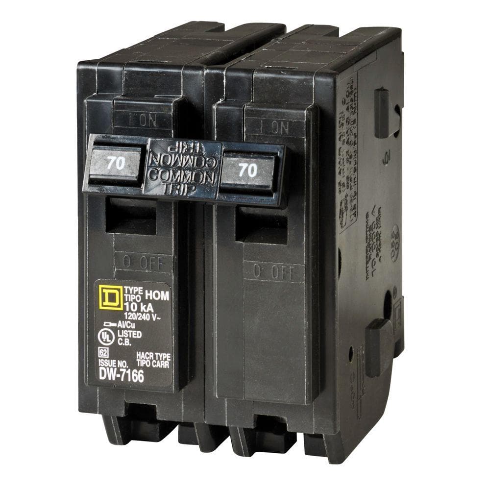 Square D Homeline 70 Amp 2-Pole Circuit Breaker
