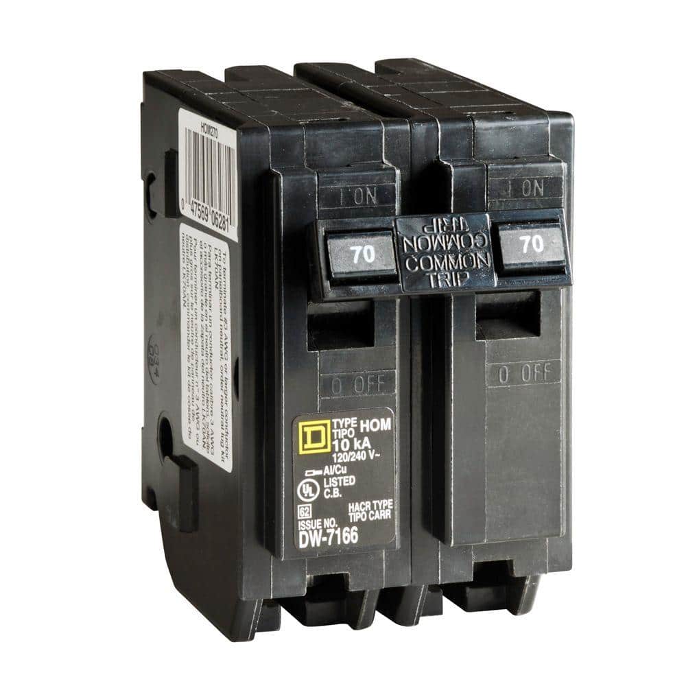 Square D Homeline 70 Amp 2-Pole Circuit Breaker