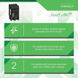 Square D Homeline 80 Amp 2-Pole Circuit Breaker