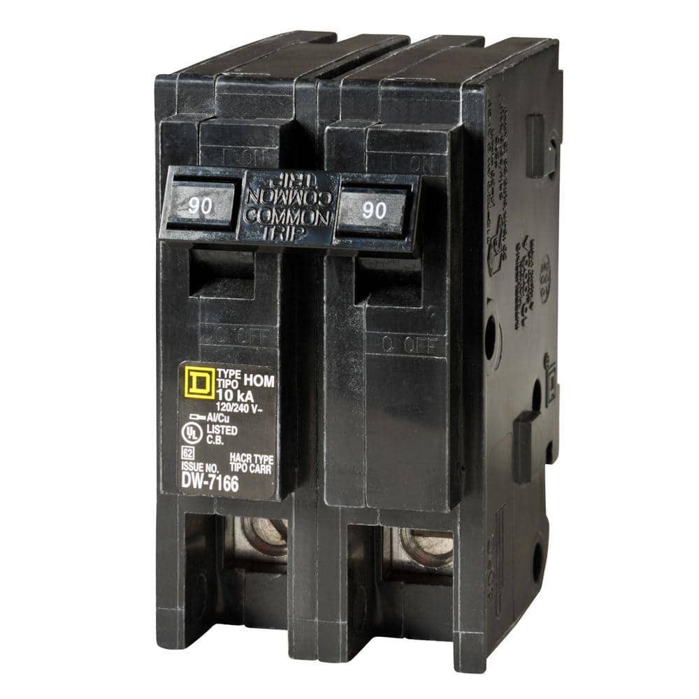 Square D Homeline 90 Amp 2-Pole Circuit Breaker