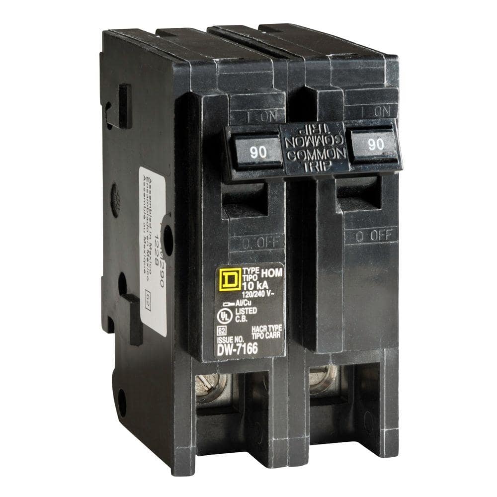 Square D Homeline 90 Amp 2-Pole Circuit Breaker