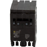 Square D Homeline 2-15 Amp Single-Pole 1-30 Amp 2-Pole Quad Tandem Circuit Breaker