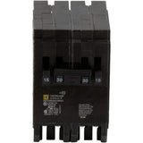 Square D Homeline 2-15 Amp Single-Pole 1-30 Amp 2-Pole Quad Tandem Circuit Breaker