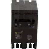 Square D Homeline 2-20 Amp Single-Pole 1-30 Amp 2-Pole Quad Tandem Circuit Breaker