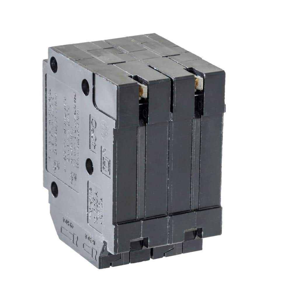 Square D Homeline (2) 20 Amp Single-Pole (1) 40 Amp 2-Pole Quad Tandem Circuit Breaker