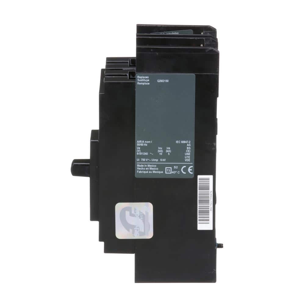 Square D PowerPact 150 Amp 10kA 2-Pole Q-Frame Molded Case Circuit Breaker