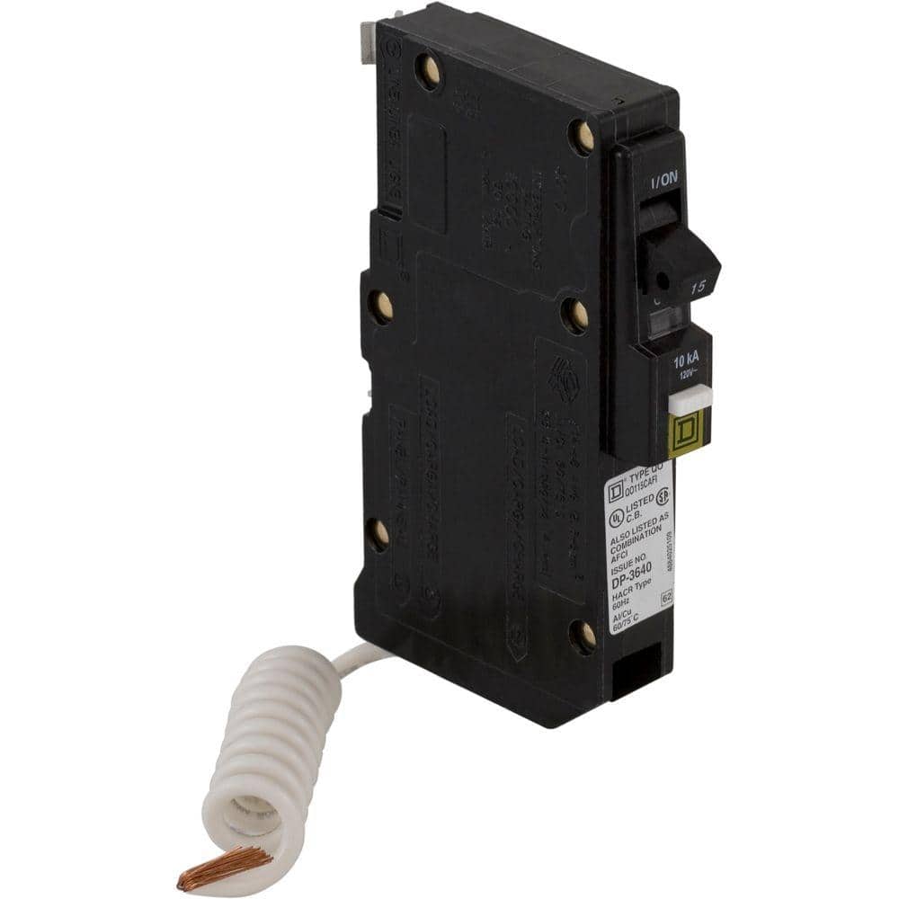 Square D QO 15 Amp Single-Pole Combination Arc Fault Circuit Breaker (6-Pack)