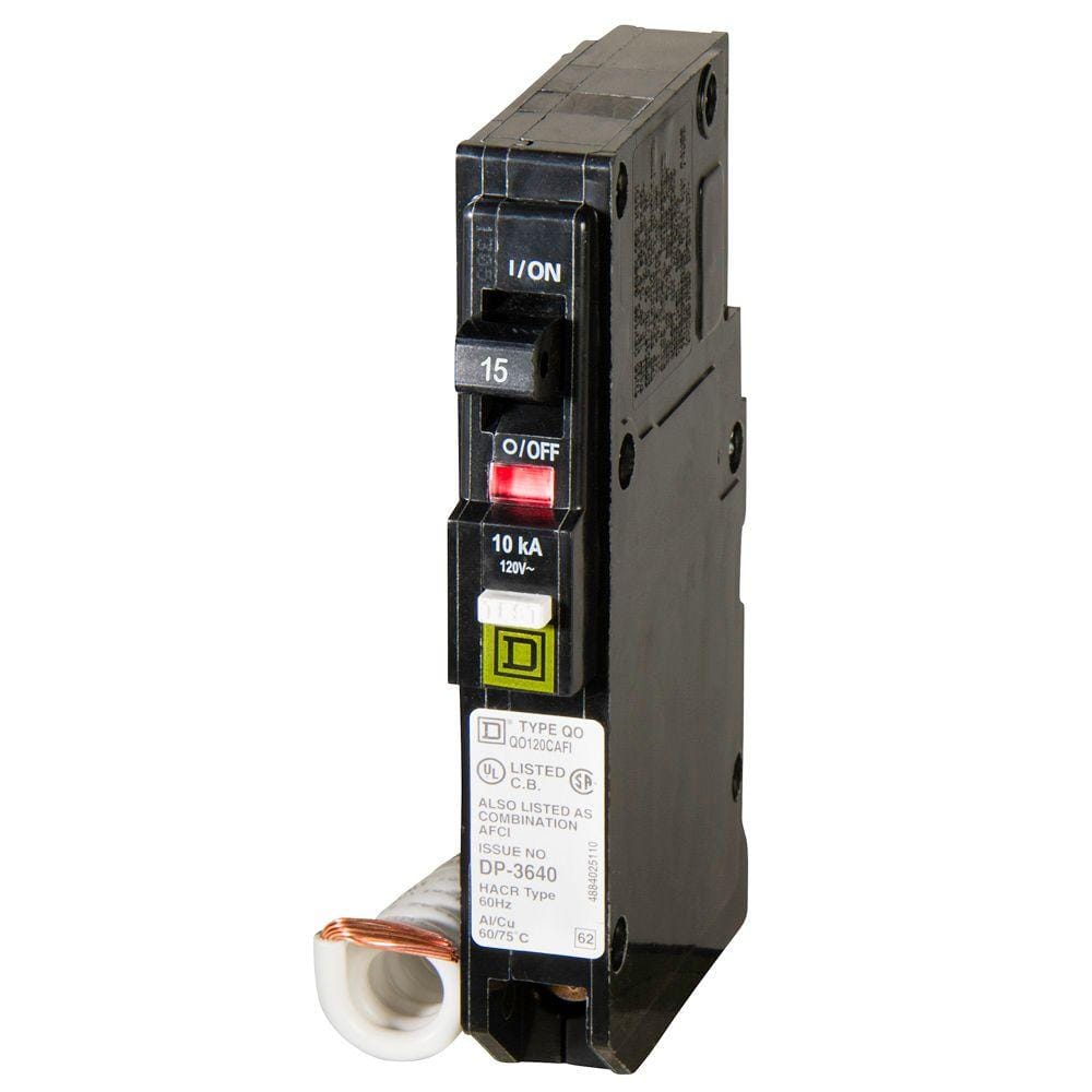 Square D QO 15 Amp Single-Pole Combination Arc Fault Circuit Breaker (9-pack)