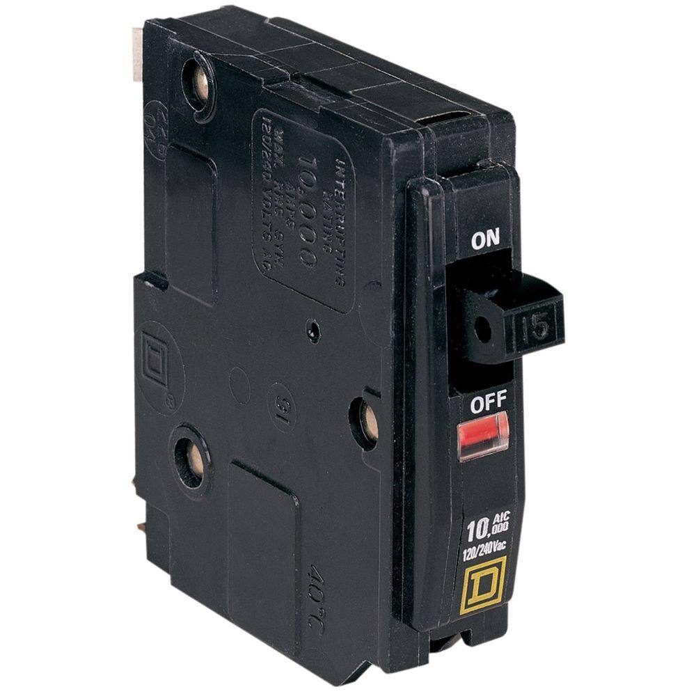 Square D QO 15 Amp Single-Pole Circuit Breaker (8-Pack)
