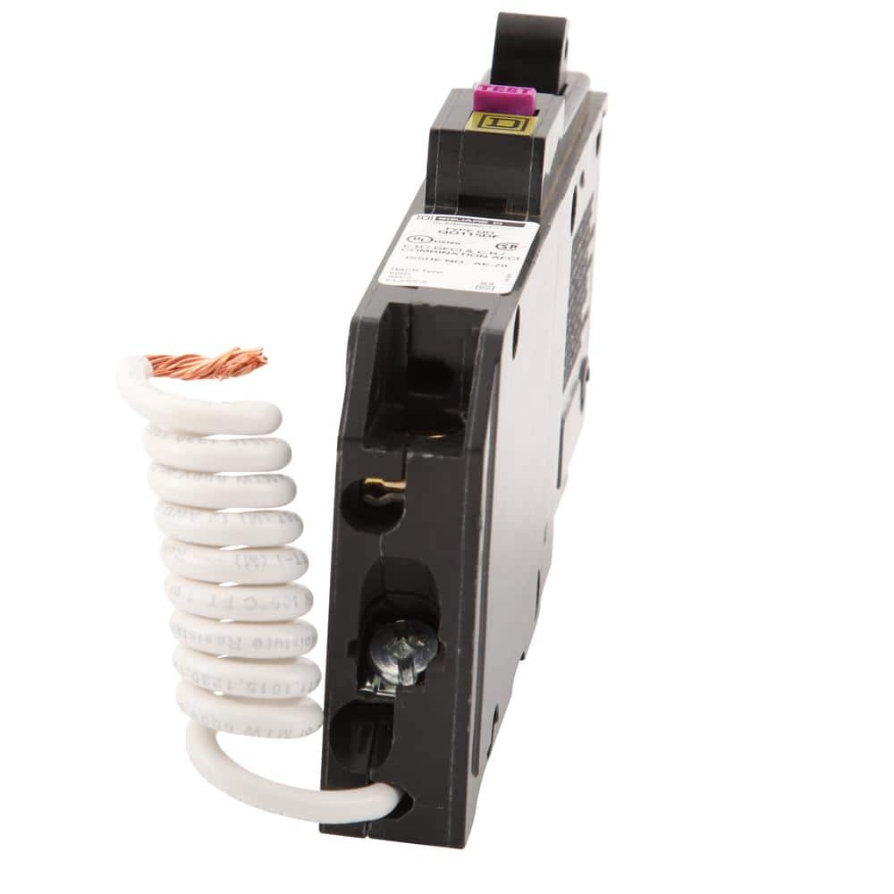 Square D QO 15 Amp Single-Pole Dual Function (CAFCI and GFCI) Circuit Breaker