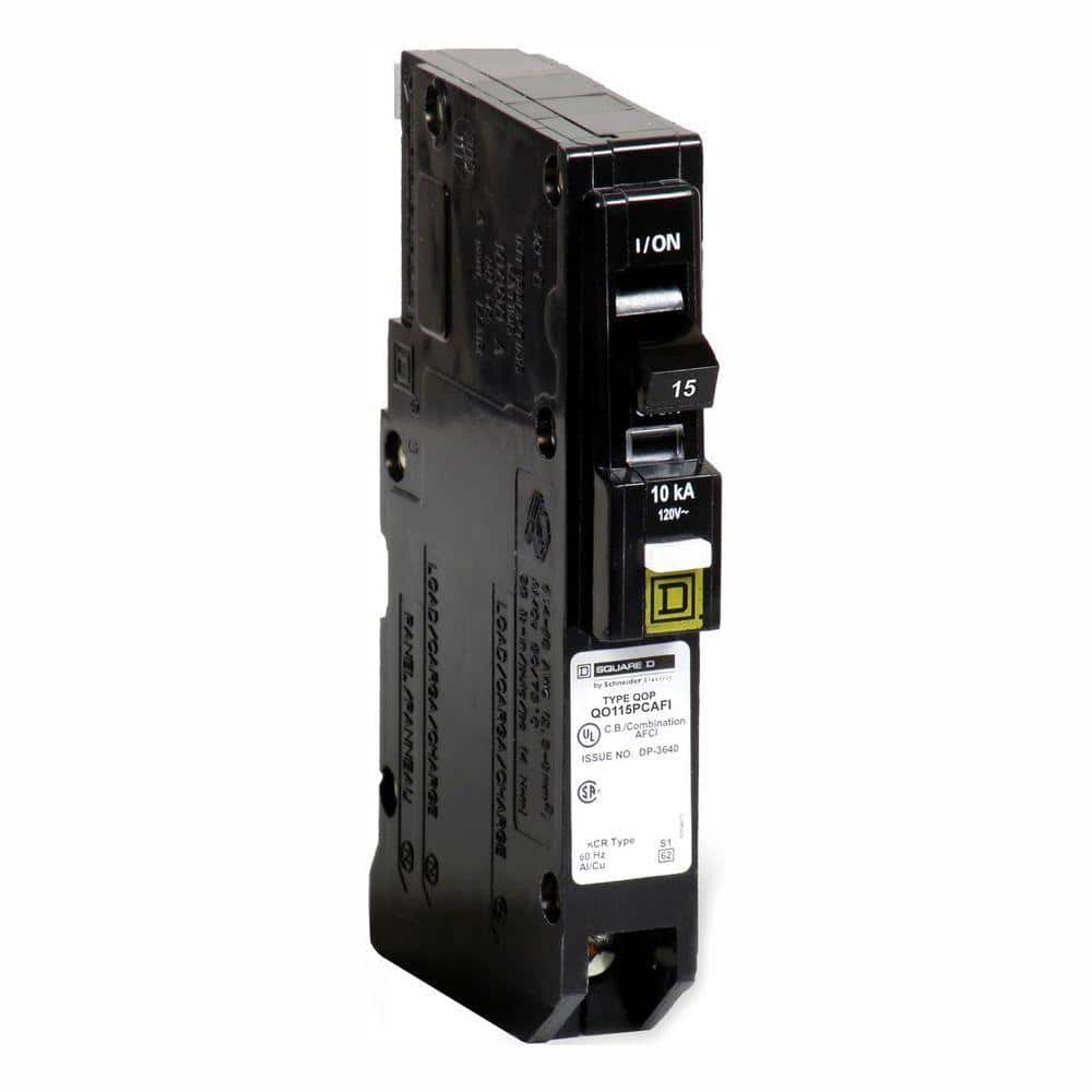 Square D QO 15 Amp Single-Pole Plug-On Neutral Combination Arc Fault Circuit Breaker (6-Pack)
