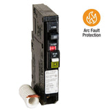 Square D QO 20 Amp Single-Pole Combination AFCI Circuit Breaker, Plug-On, Pigtail