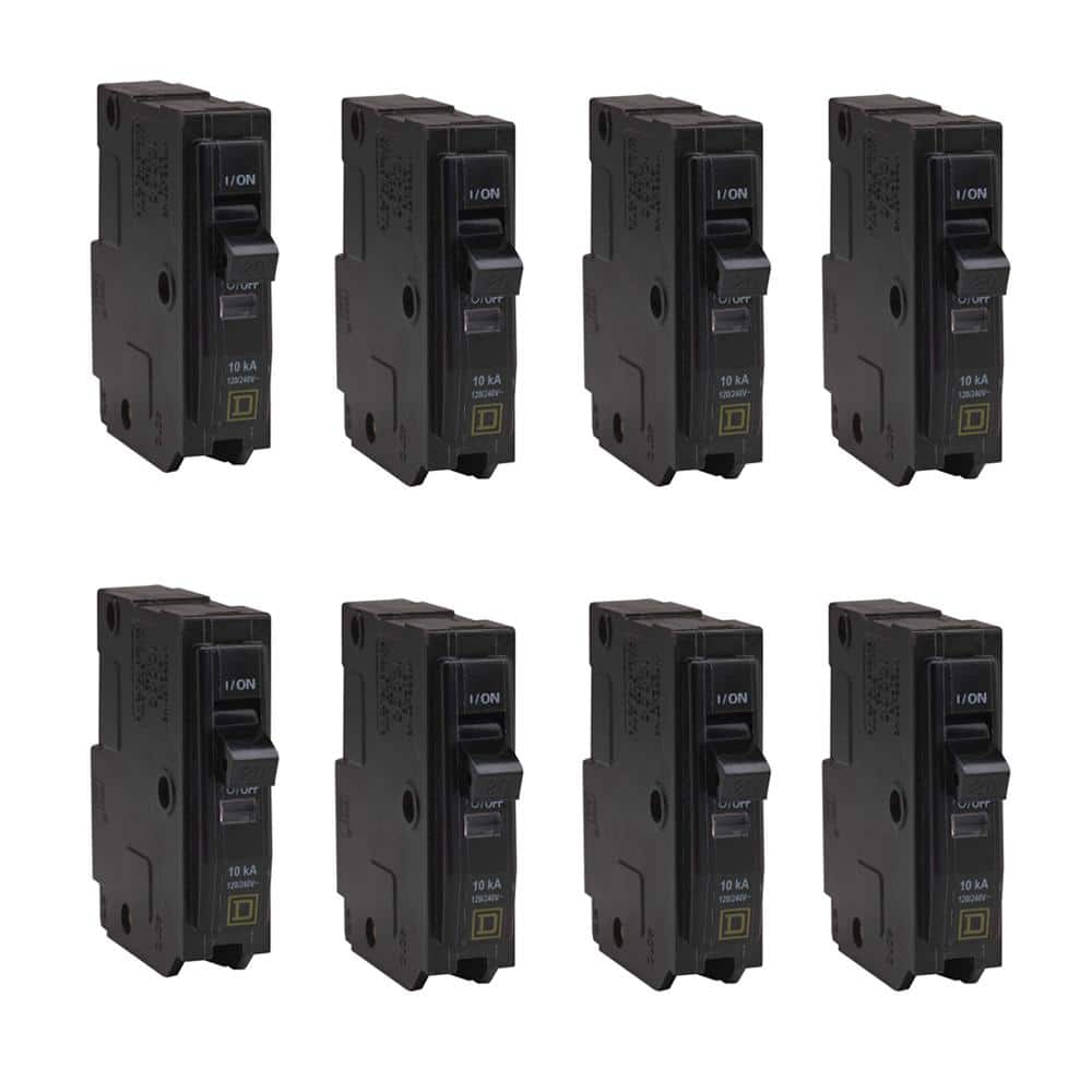 Square D QO 20 Amp Single-Pole Circuit Breaker (8-Pack)