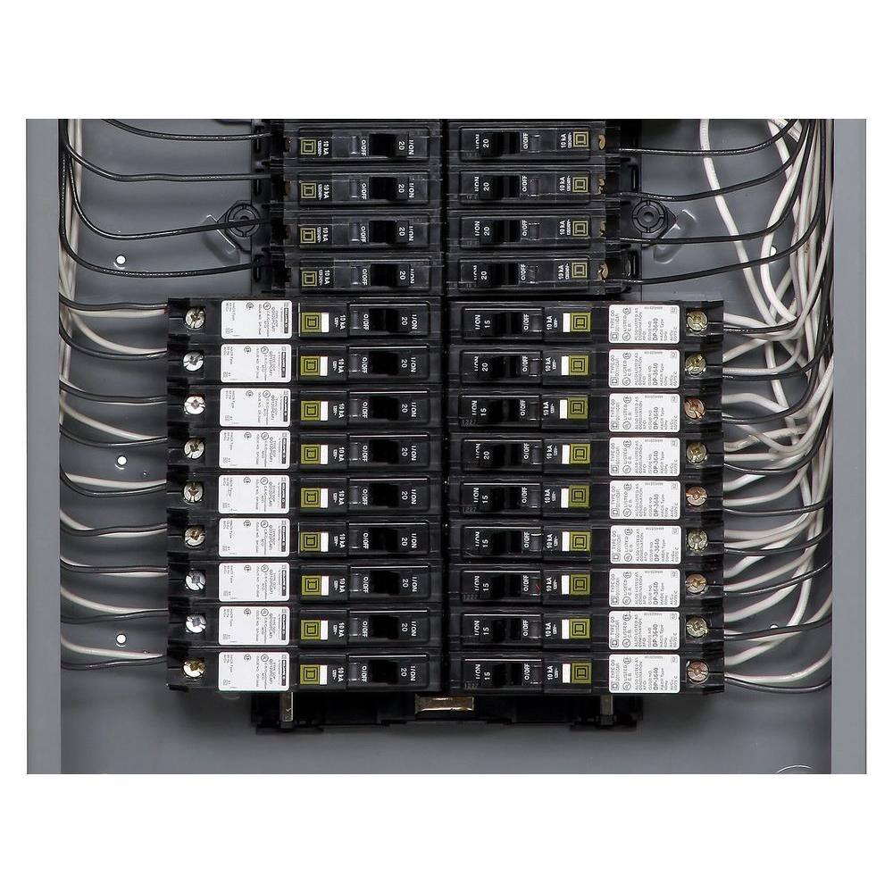Square D QO 20 Amp Single-Pole Plug-On Neutral Combination Arc Fault Circuit Breaker (12-pack)