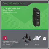 Square D QO 30 Amp Single-Pole Circuit Breaker(QO130CP)
