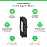 Square D QO 2-15 Amp Single-Pole Tandem Circuit Breaker