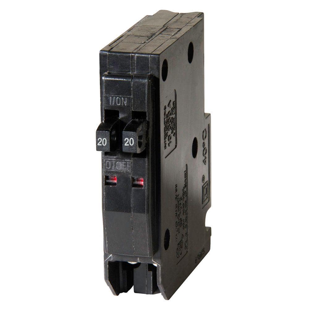 Square D QO 2-20 Amp Single-Pole Tandem Circuit Breaker