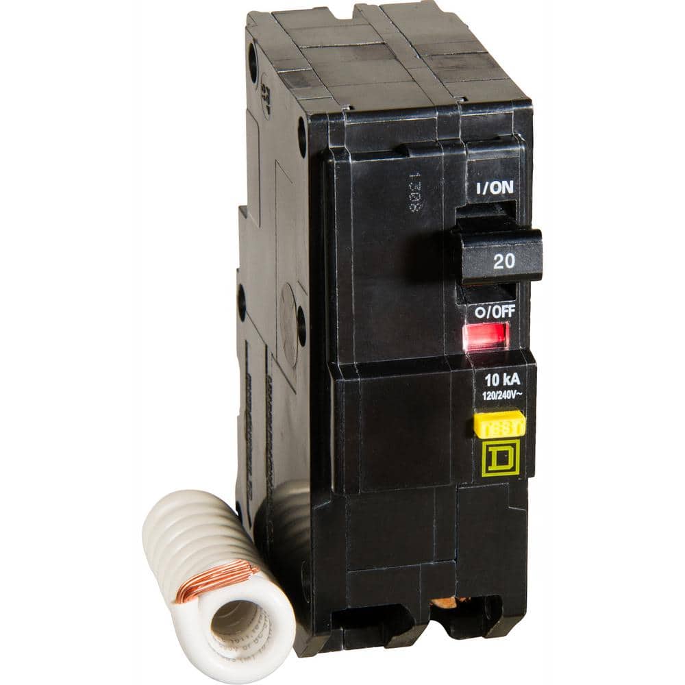 Square D QO Qwik-Gard 20 Amp 2-Pole GFCI Breaker
