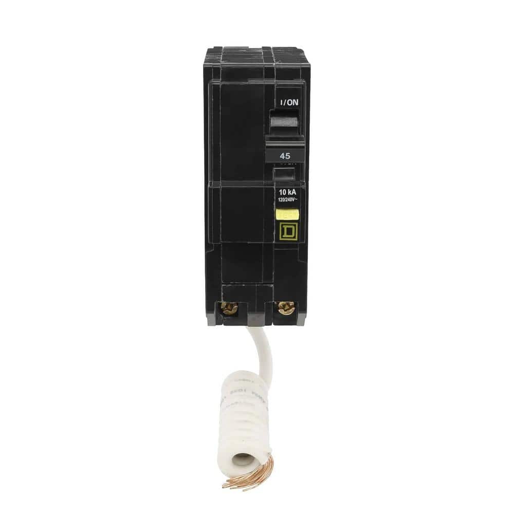 Square D QO 45 Amp 2-Pole GFCI Circuit Breaker