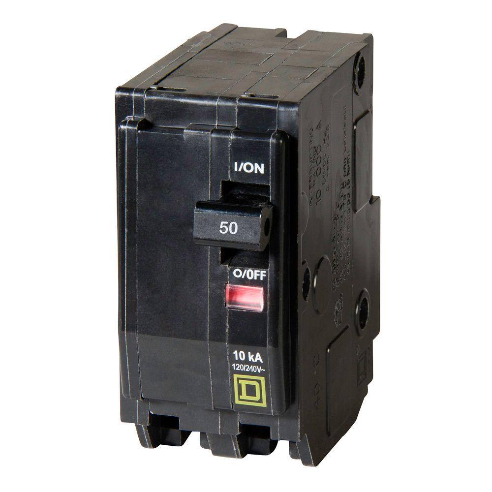 Square D QO 50 Amp 2-Pole Circuit Breaker (3-Pack)
