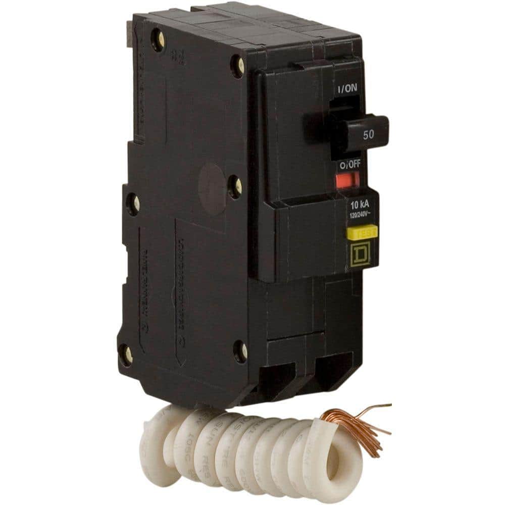 Square D QO 50 Amp 2-Pole GFCI Circuit Breaker