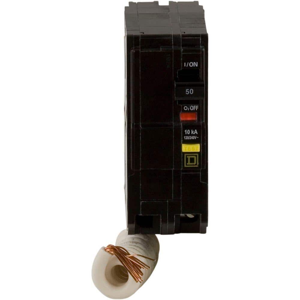Square D QO 50 Amp 2-Pole GFCI Circuit Breaker