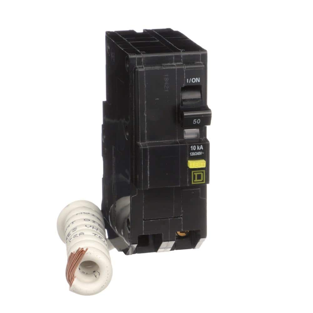 Square D QO 50 Amp 2-Pole GFCI Circuit Breaker