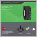 Square D QO 70 Amp 2-Pole Circuit Breaker