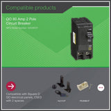 Square D QO 80 Amp 2-Pole Circuit Breaker