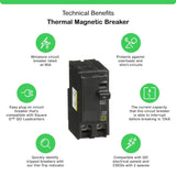 Square D QO 90 Amp 2-Pole Circuit Breaker