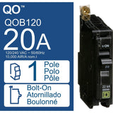 Square D QO 20 Amp Single-Pole Bolt-On Circuit Breaker - Boxed