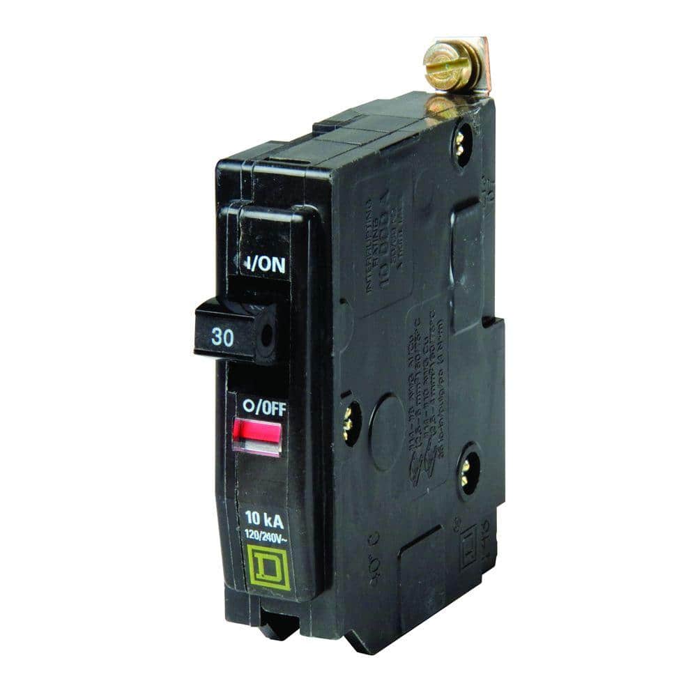 Square D QO 30 Amp Single-Pole Bolt-On Circuit Breaker