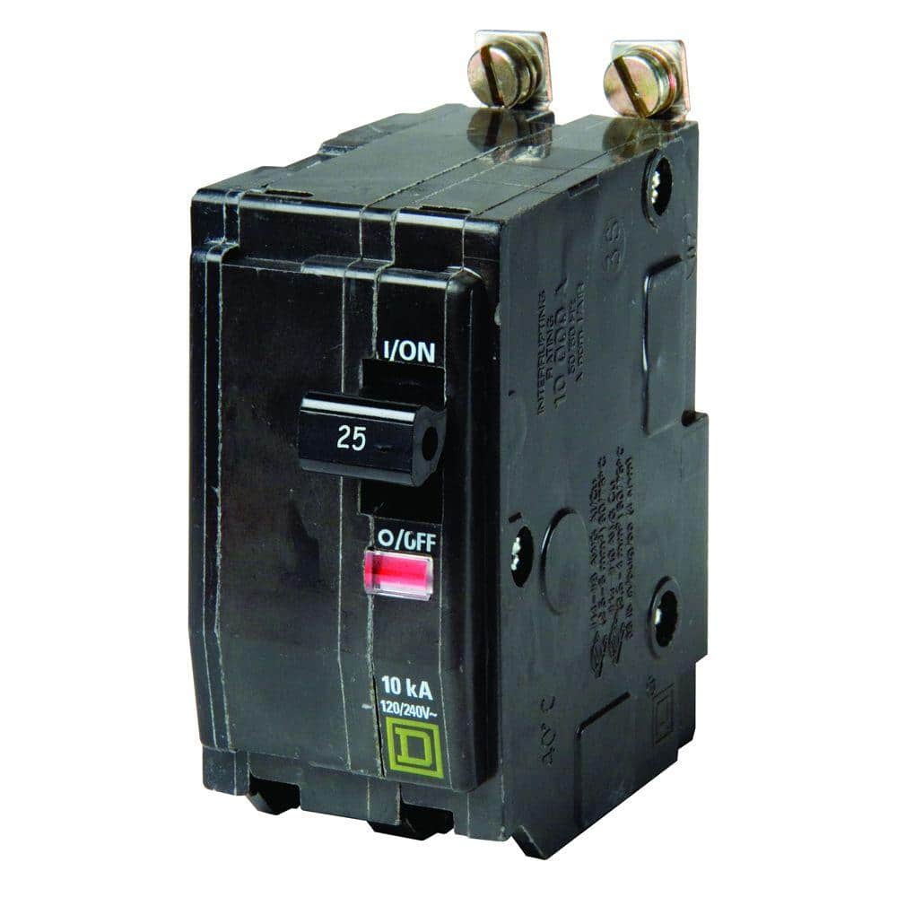 Square D QO 25 Amp 2-Pole Bolt-On Circuit Breaker