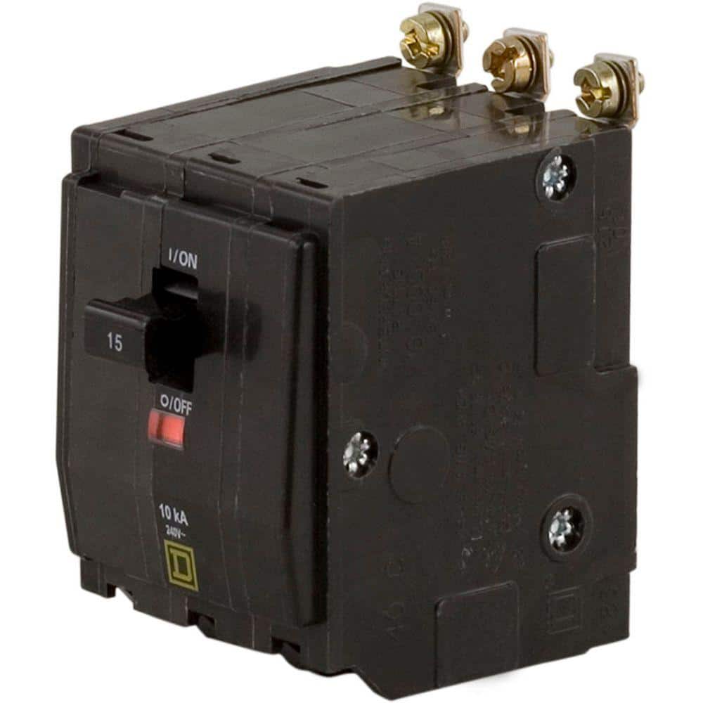 Square D QO 15 Amp 3-Pole Bolt-On Circuit Breaker