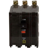 Square D QO 15 Amp 3-Pole Bolt-On Circuit Breaker