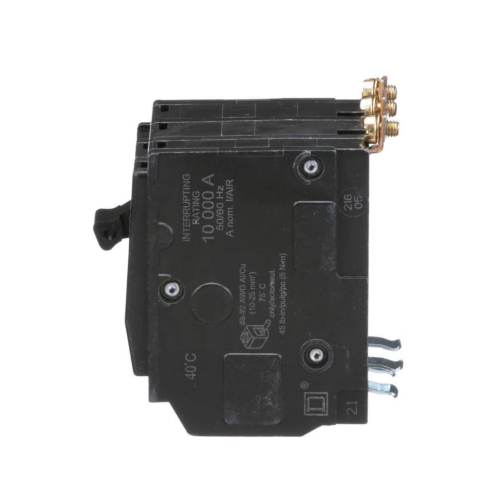 Square D QO 40 Amp 3-Pole Bolt-On Circuit Breaker