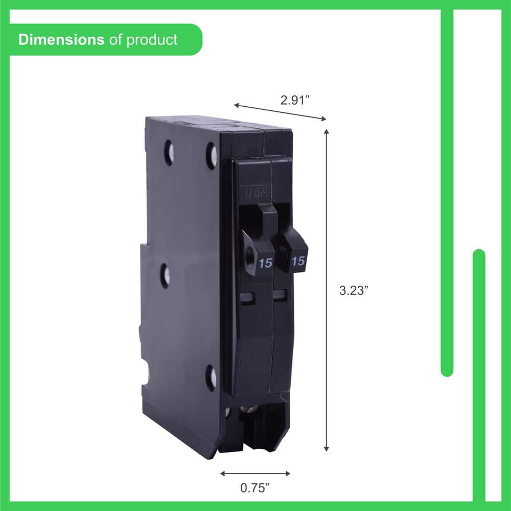 Square D QO 2-20 Amp Single-Pole Class CTL Tandem Circuit Breaker