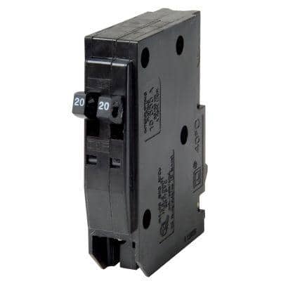 Square D QO 2-20 Amp Single-Pole Class CTL Tandem Circuit Breaker