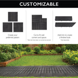 Design House Square 1 ft. x 1 ft. Wood-Plastic Composite Deck Tiles in Modern Ebony (6-Pack)