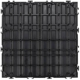 Design House Square 1 ft. x 1 ft. Wood-Plastic Composite Deck Tiles in Modern Ebony (6-Pack)