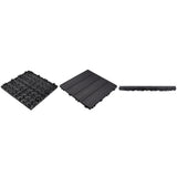 Design House Square 1 ft. x 1 ft. Wood-Plastic Composite Deck Tiles in Modern Ebony (6-Pack)